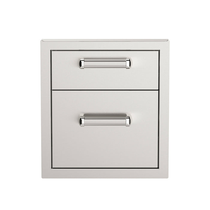 Premium Flush Double Access Drawer with Soft Close, 14.5" x 15.75", Fire Magic