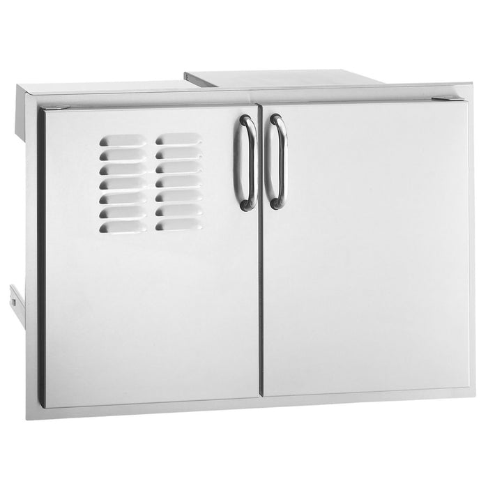 Premium Flush Double Access Door with Drawers And Propane Tank Storage with Soft Close, 30.5", Fire Magic