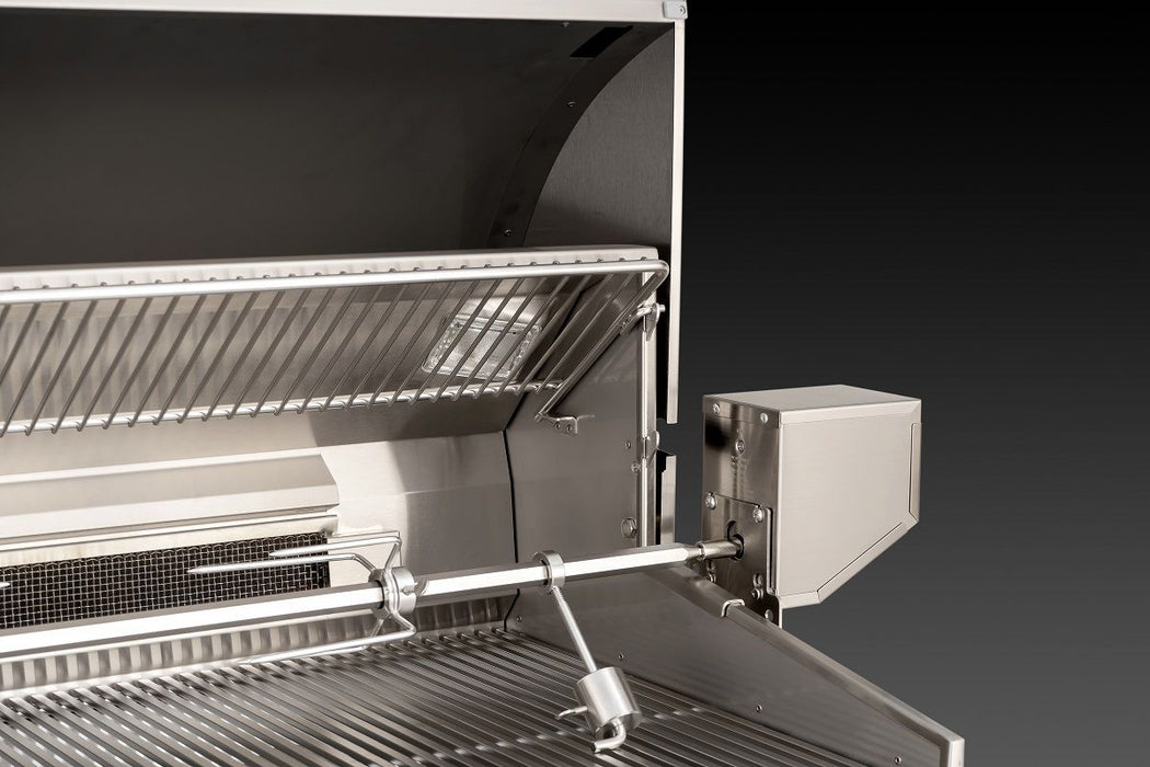 Aurora Freestanding Grill with 1 Sear Burner, Single Side Burner, Backburner, and Analog Thermometer, Natural Gas , 30"