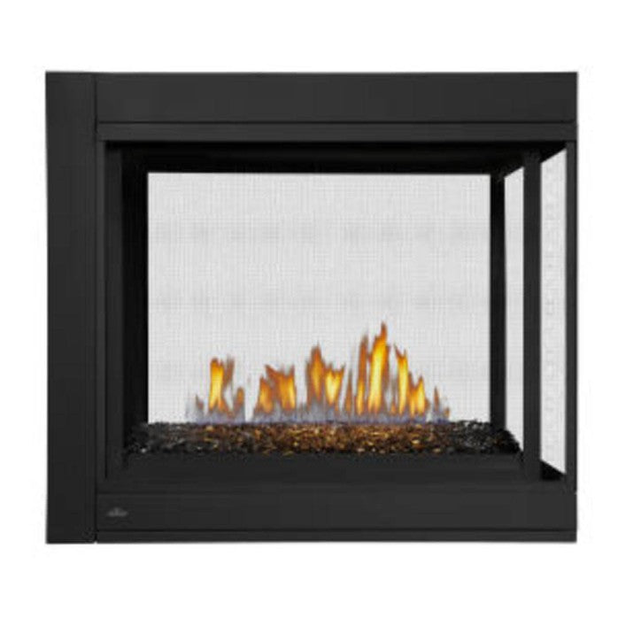 Napoleon Ascent Multi-View Peninsula and Glass Burner Direct Vent Gas Fireplace