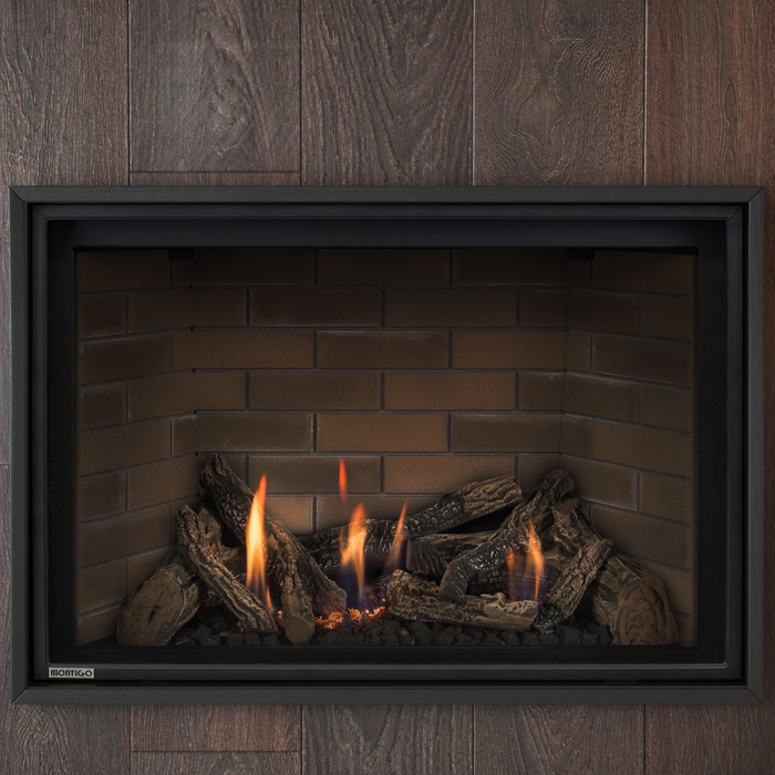 Montigo DelRay Square Direct-Vent Gas Fireplace - 46" (Full Load)