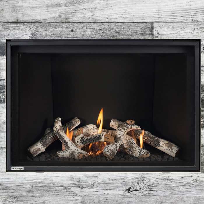 Montigo DelRay Square Direct Vent Gas Fireplace - 38" (Full Load)