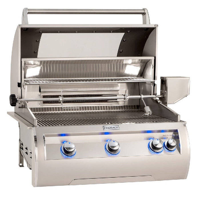 Echelon Diamond Built-In Grill W/ Backburner, Rotisserie Kit and Analog Thermometer Window, Natural Gas, 36", Fire Magic