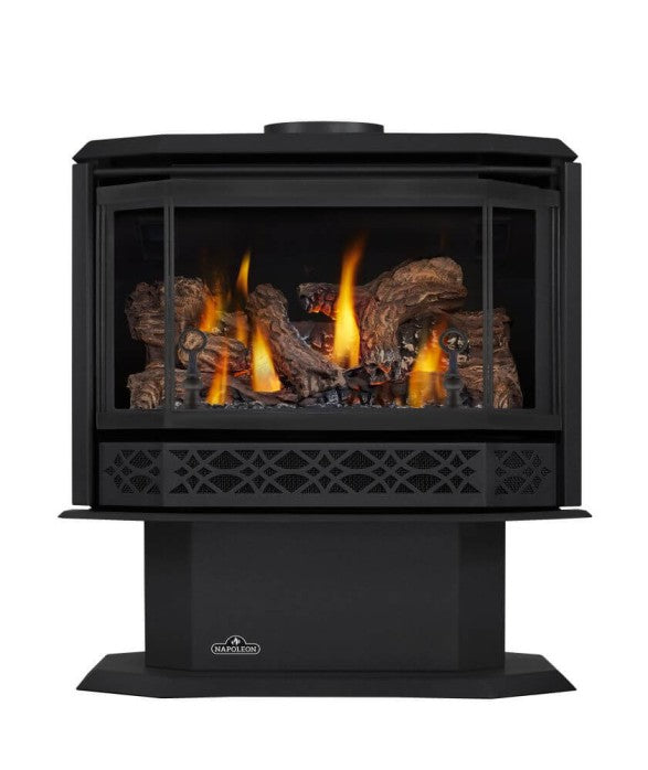 Havelock Free-Standing Direct Vent Gas Stove, Black, Napoleon, 28 1/4"