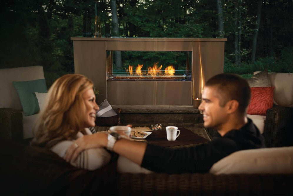 Napoleon Galaxy 48 See Through Outdoor Gas Fireplace