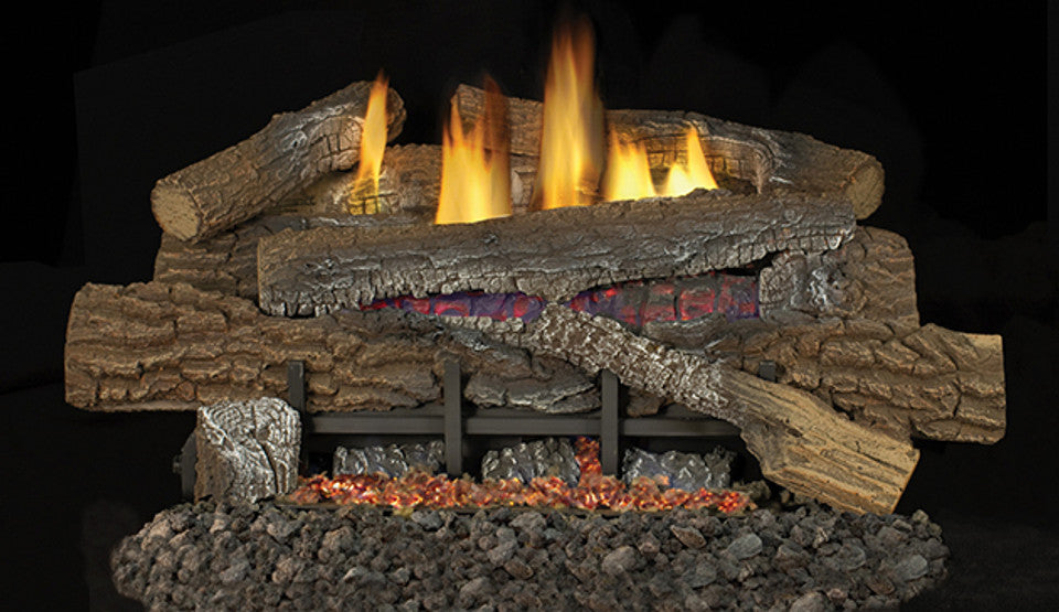 Superior LBG30BM 30" Boulder Mountain Replacement Logs for Glow-Ramp Vent Free Burners (LOGS ONLY)