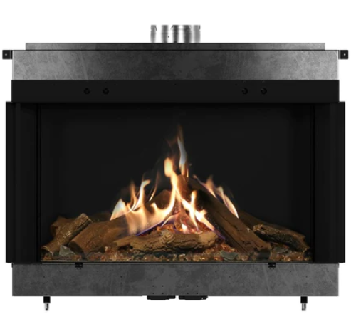 Faber MatriX 4326 Series Three-sided Bay Built-in Gas Fireplace