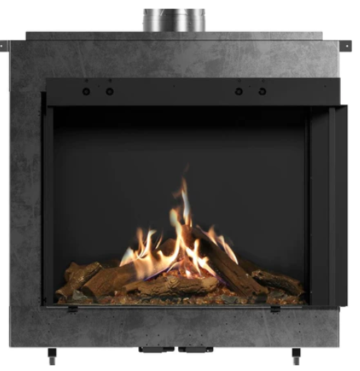 Faber MatriX 3326 Series Two-sided Right-facing Built-in Gas Fireplace