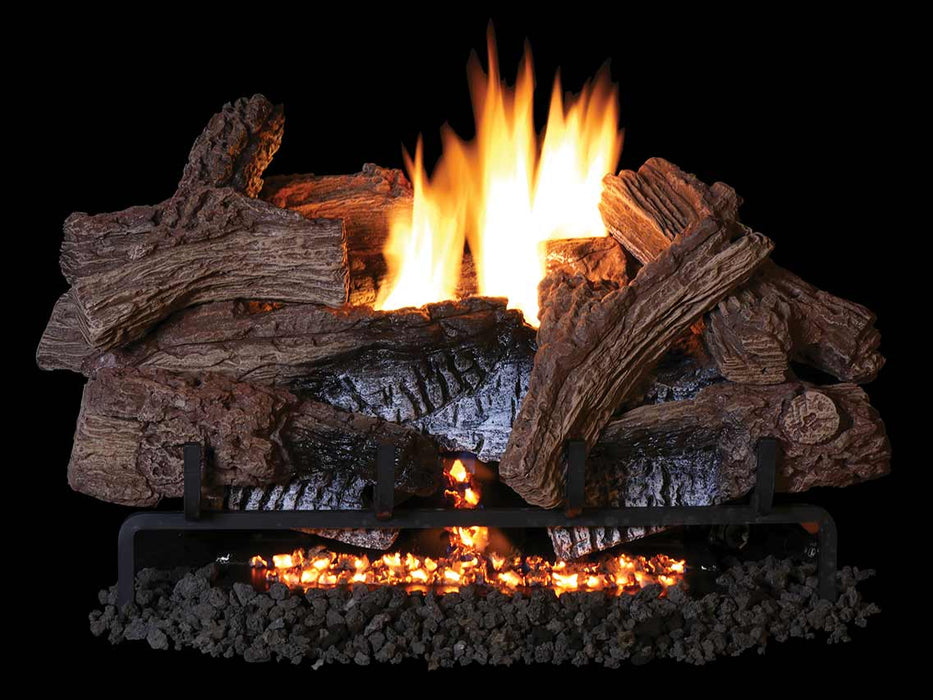 Superior Fireplace Vent-Free Gas Logs | Triple-Flame | Front-View