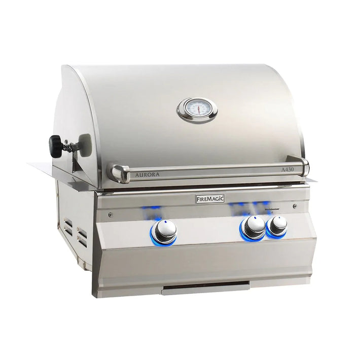 Aurora Gas Grill W/ Analog Thermometer & Rotisserie, Natural Gas, Built In, 25 1/2", Fire Magic