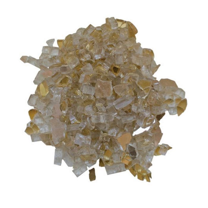 Amantii 1/2" Champagne Reflective Fire Glass - 5lbs