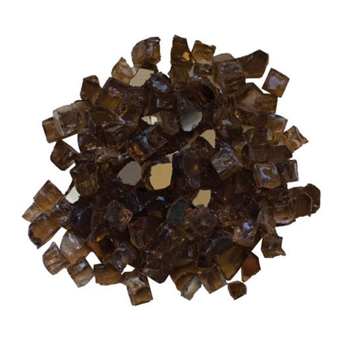 Amantii 1/2" Light Brown Reflective Fire Glass - 5lbs