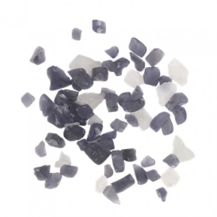 Amantii Smokey Grey and White Fire Glass - 5lbs