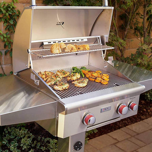 American Outdoor Grill 2-Burner Natural Gas Grill On In-Ground Post, American Outdoor Grill, "L" Series, 24", 24NGL-00SP BBQ