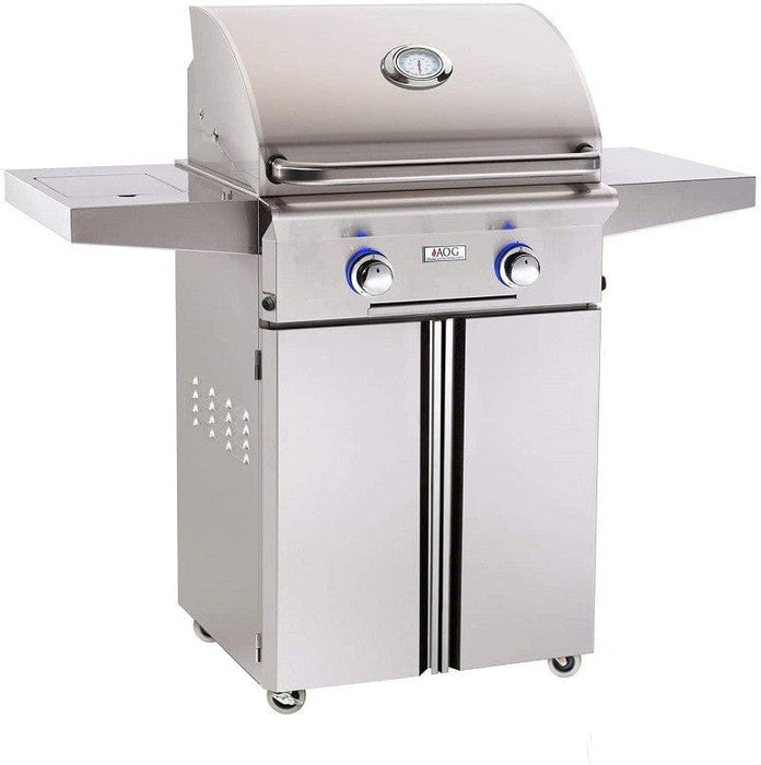 American Outdoor Grill 2-Burner Portable Gas Grill without Back and Side Burners, Liquid Propane, Factory-Installed Infrared, American Outdoor Grill, "L" Series, 24", 24PCL-00SP BBQ