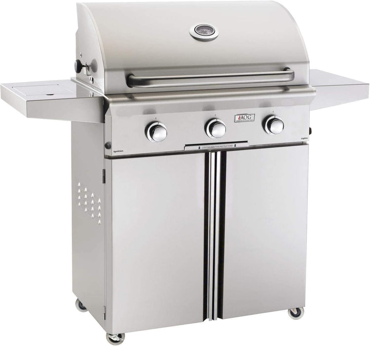 American Outdoor Grill 3-Burner Propane Gas Grill W/ Rotisserie & Single Side Burner, American Outdoor Grill, "L" Series, 30", 30PCL BBQ