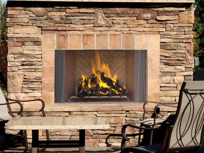 Astria 36 inch Oracle Outdoor Open-Hearth Wood-Burning Fireplace