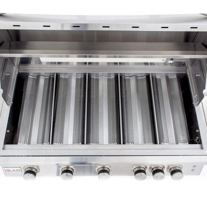 Blaze 40" 5-Burner LTE Gas Grill with Built-in Lighting