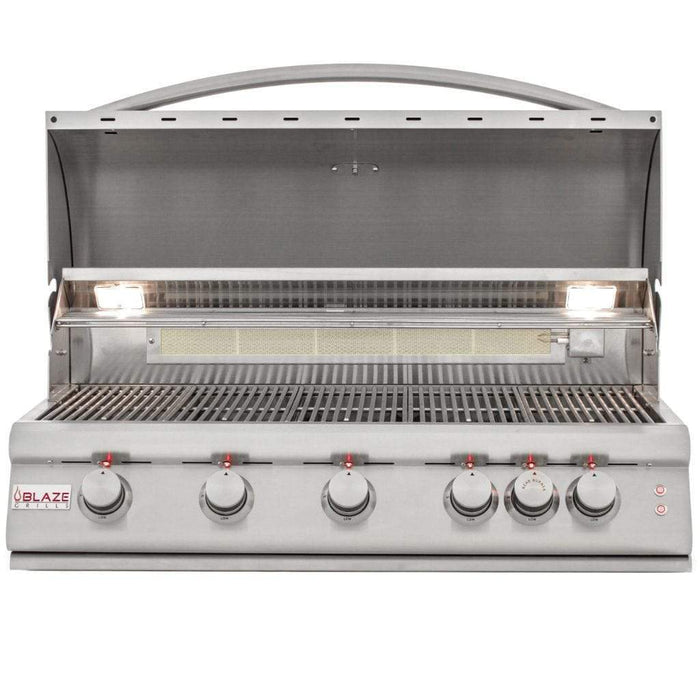 Blaze 40" 5-Burner LTE Gas Grill with Built-in Lighting