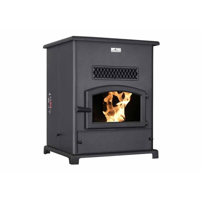 Breckwell 23" BIG E Pellet Stove with Black Door and Ashpan SP1000