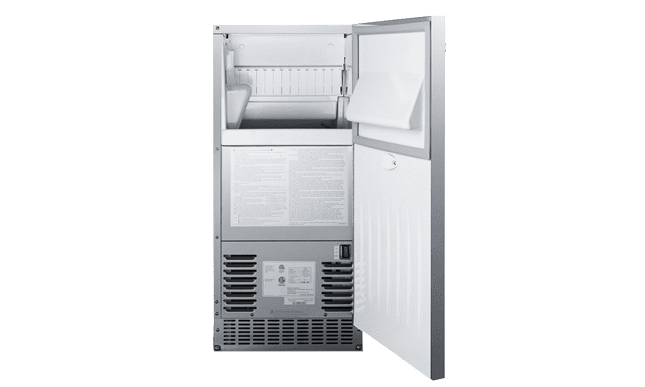 Bull 60 Lb. 15-Inch Outdoor Rated Commercial Ice Maker With Drain Pump