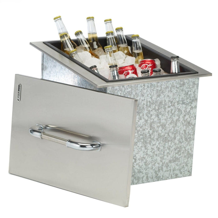 Bull Grills Stainless Steal Ice Chest with Condiment Tray