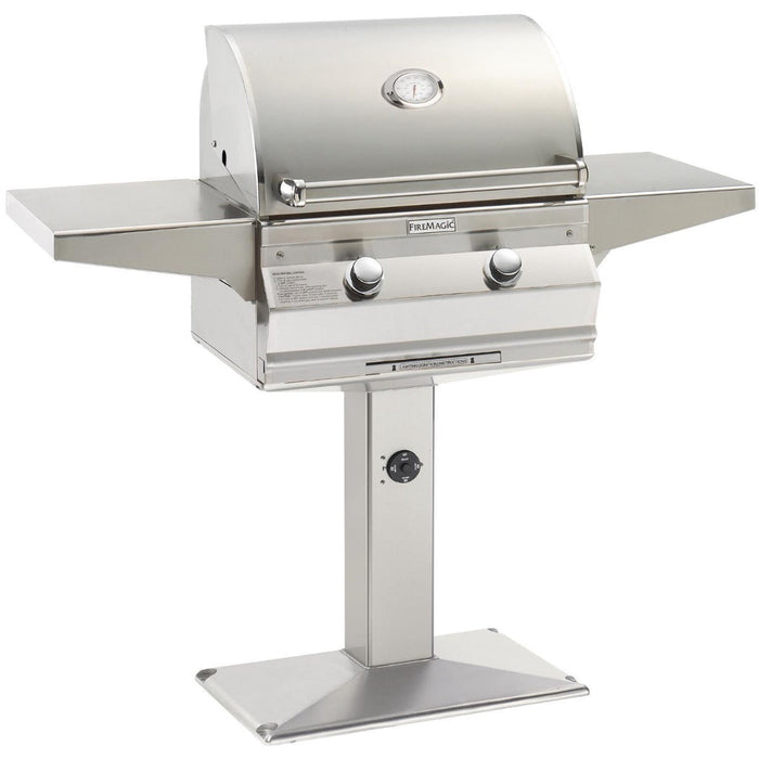 Choice Freestanding Natural Gas Grill with Analog Thermometer On Patio Post,  24", Fire Magic