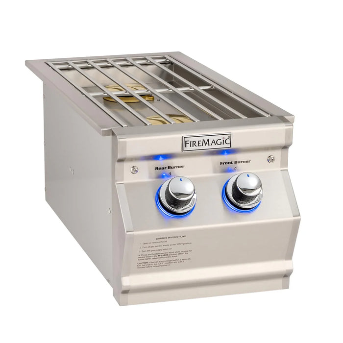 Aurora Double Side Burner, Built-In, Natural Gas/Propane, Fire Magic