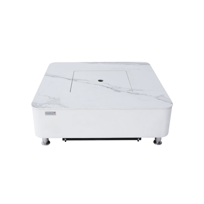 Elementi Plus Annecy Marble Porcelain Fire Table Fire Table