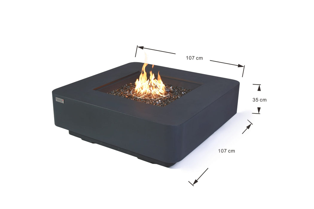 Elementi Plus Elementi Plus Bergamo Fire Table OFG419DG Fire Table