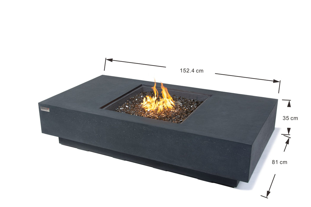 Elementi Plus Elementi Plus Cannes Fire Table OFG416DG Fire Table