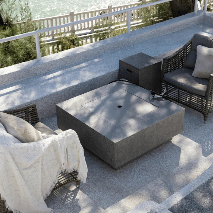 Elementi Victoria Square Sandstone Fire Pit Table