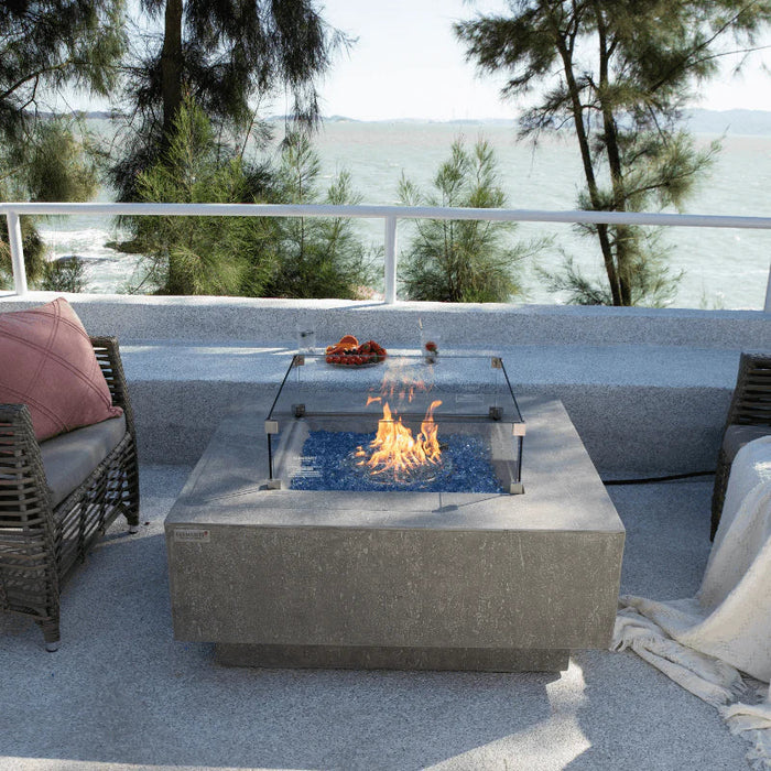 Elementi Victoria Square Sandstone Fire Pit Table