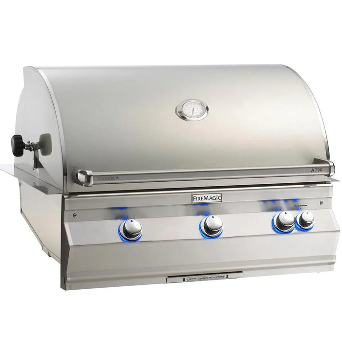 Aurora Built In Grill W/ One Infrared Burner, Rotisserie & Analog Thermometer,  Natural Gas, 36",Fire Magic