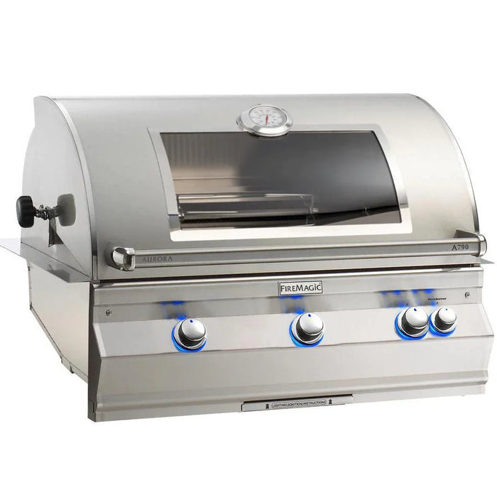 Aurora Built In Grill W/ One Infrared Burner, Rotisserie & Analog Thermometer,  Natural Gas, 36",Fire Magic