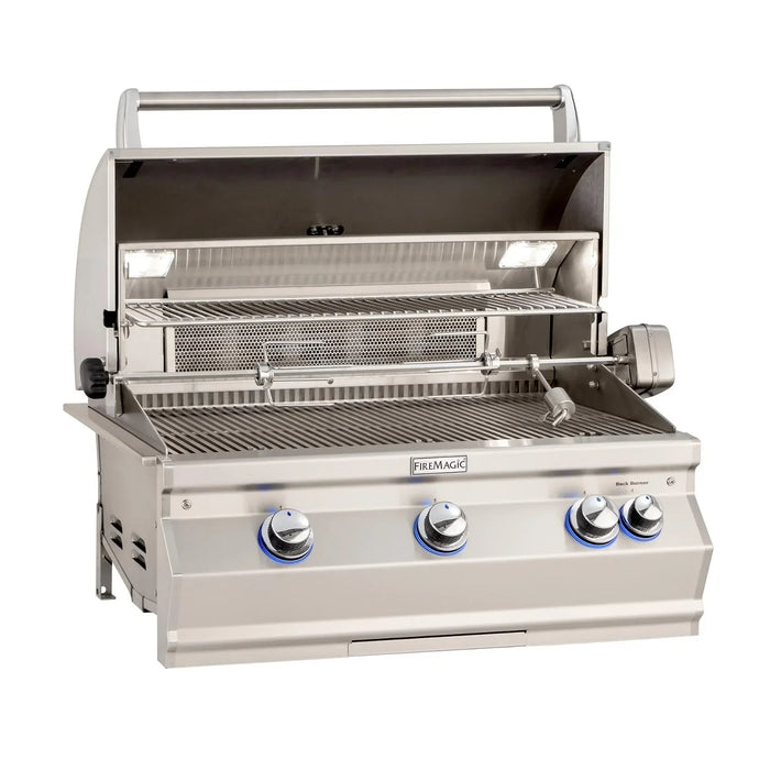 Aurora Built In Grill W/ One Infrared Burner, Rotisserie & Analog Thermometer,  Natural Gas, 36",Fire Magic