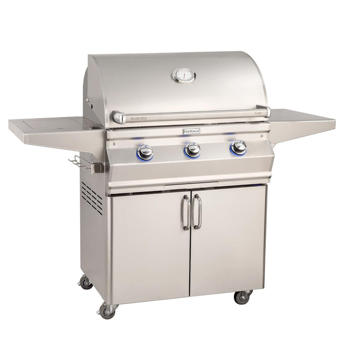 Aurora Portable  Freestanding Grill With Analog Thermometer & Side Burner, Natural Gas, Fire Magic