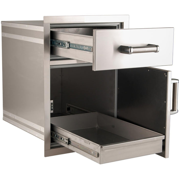 Access Door & Double Drawer Combo W/ Soft Close, 30", Fire Magic