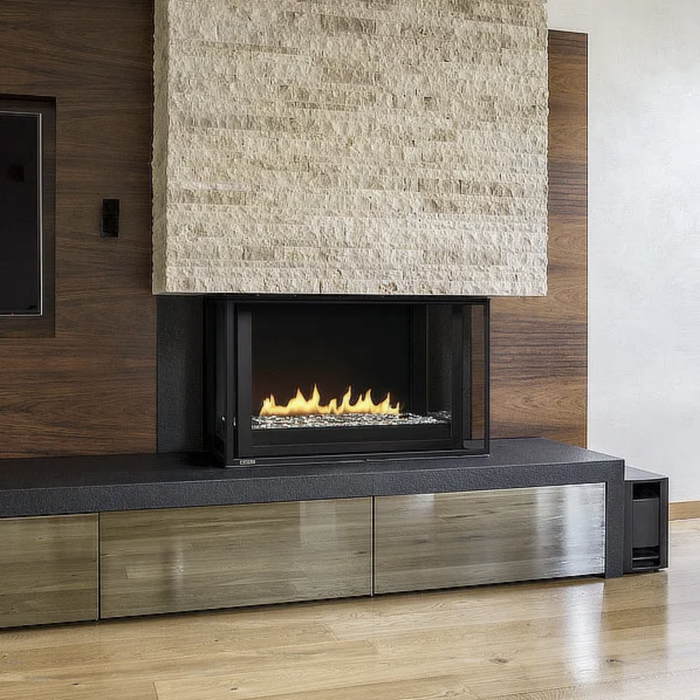 Montigo Divine Bay Contemporary Multi-Sided Direct-Vent Gas Fireplace - 38"