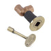 HPC Fire Angled Decorative Key Valve Kit by HPC Fire Gas Key Valve Kits 1/2" / Antique Brass