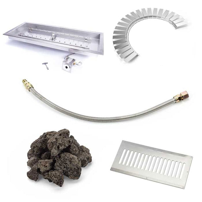 HPC Fire H-Burner MLFPK Torpedo Hardscape Block Kit by HPC Fire Fire Pit Pan and Burner Kit