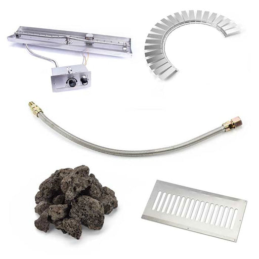 HPC Fire Linear Interlink FPPK Torpedo Hardscape Block Kit by HPC Fire Fire Pit Pan and Burner Kit