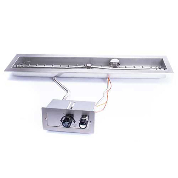 HPC Fire Linear Trough Torpedo Fire Pit Burner Kit Push Button Ignition by HPC Fire Fire Pit Pan and Burner Kit