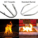 HPC Fire Rectangle Drop-In Torpedo Fire Pit H-Burner Kit Match Lit Ignition by HPC Fire Fire Pit Match Lit Ignition Burner Kits