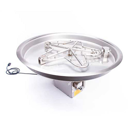 HPC Fire Round Drop-In Torpedo Fire Pit Burner Kit - On/Off Electronic Ignition by HPC Fire Fire Pit Electronic Ignition Burner kits