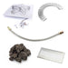 HPC Fire Square Flat MLFPK Torpedo Hardscape Block Kit by HPC Fire Fire Pit Pan and Burner Kit