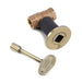 HPC Fire Straight Decorative Key Valve Kit by HPC Fire Gas Key Valve Kits 1/2" / Antique Brass