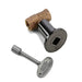 HPC Fire Straight Decorative Key Valve Kit by HPC Fire Gas Key Valve Kits 1/2" / Pewter