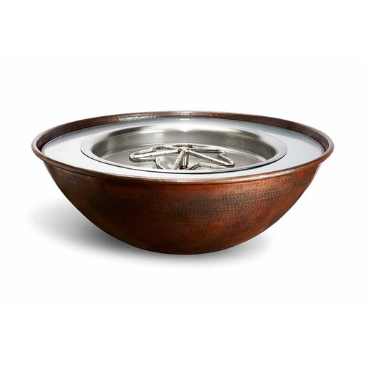 HPC Fire Tempe Hammered Copper Torpedo Fire Bowl 31" by HPC Fire Fire Bowls