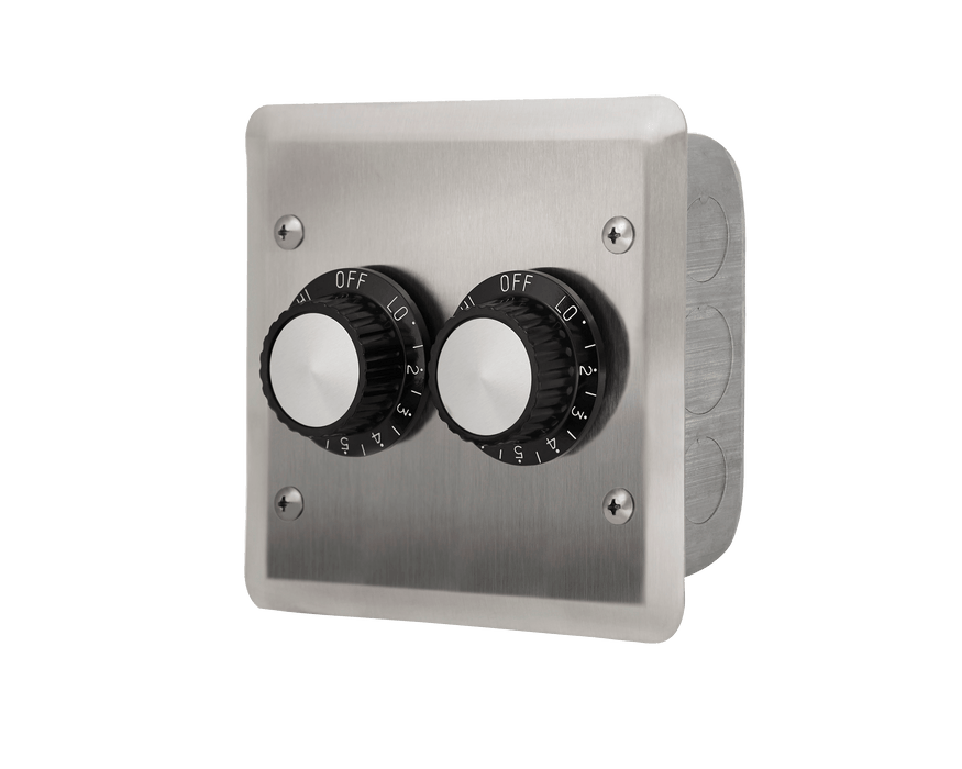 Infratech Dual-240V Flush Mount with SS Wall Plate and Deep Gang Box